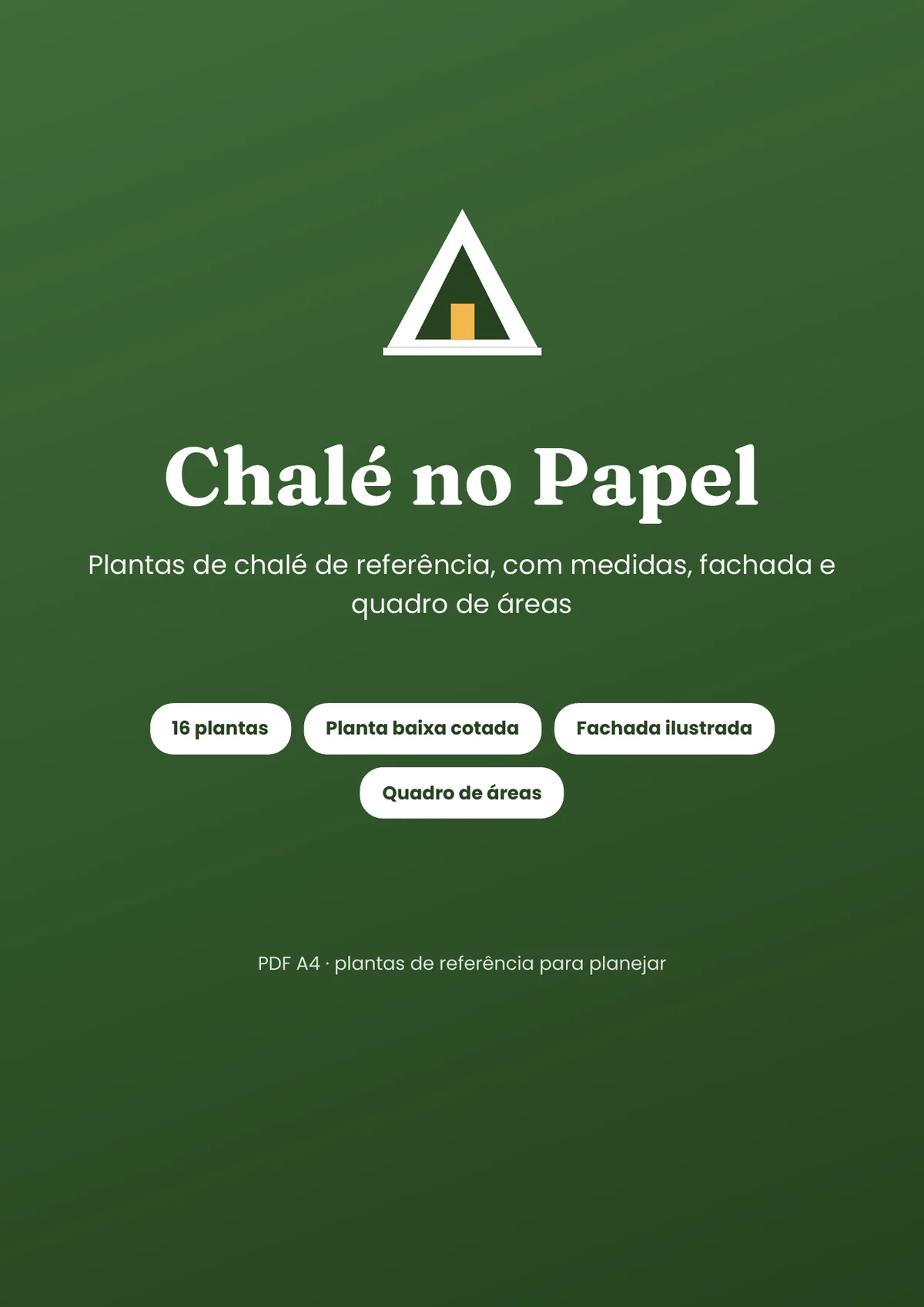 Página real do PDF Chalé no Papel: capa